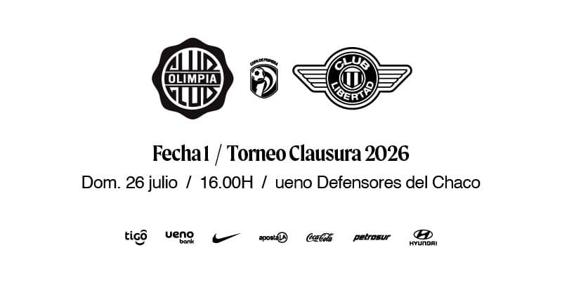 Imagen del evento OLIMPIA vs Libertad - Torneo Clausura 2026 - Fecha 1