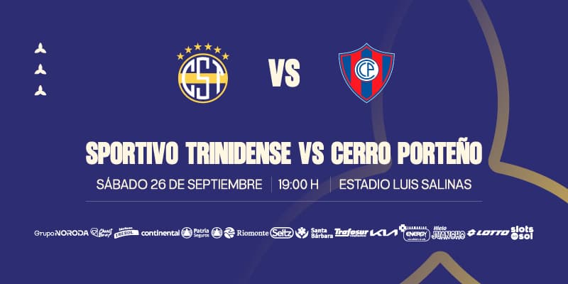 Imagen del evento Club Sportivo Trinidense vs Cerro Porteño - Fecha 12 - Torneo Clausura 2026