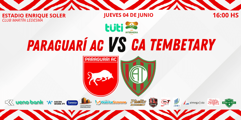 Imagen del evento Paraguarí AC vs. CA Tembetary 