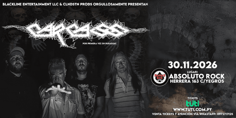 Imagen del evento Carcass en Paraguay